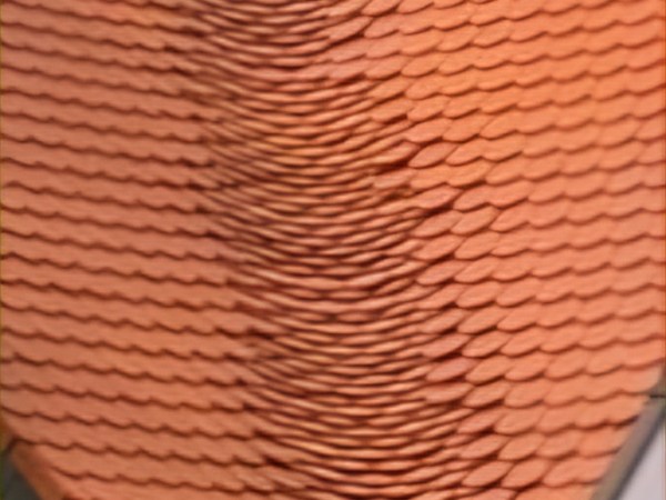 Dachdeckermeister deckt Biberschwanzkehle